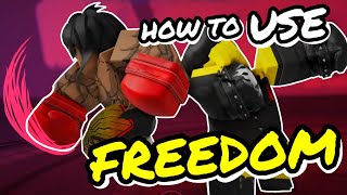 HOW TO USE FREEDOM  UNTITLED BOXING GAME [upl. by Adnamra999]