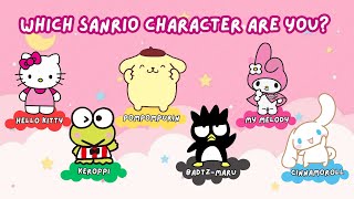 Which Sanrio Character Are You 🎀  Aesthetic Personality Quiz Hello Kitty My Melody amp More [upl. by Kamila]