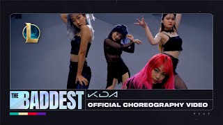 KDA  THE BADDEST Dance  Official Choreography Video  League of Legends [upl. by Liddy]