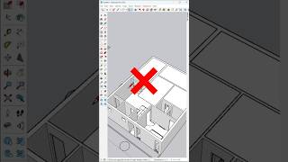 ✅Modeling tips for Sketchup fyp youtubeshorts new viralvideos sketchup [upl. by Oiralednac]