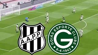 PONTE PRETA X GOIAS BRASILEIRÃO SERIE B 2024 SIMULAÇÃO FUTEBOL EFOOTBALL PES [upl. by Sielen]