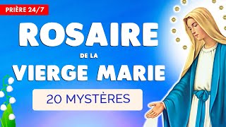 🔴 ROSAIRE de la VIERGE MARIE 🙏 Puissante Prière des 4 Chapelets en Continu [upl. by Budd]