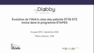 Programme ETAPES sur myDiabby  Quelle réduction dHbA1c [upl. by Anastassia446]