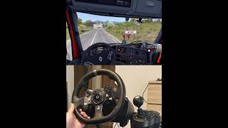 ETS2 Renault T High open pipe Nyons France Logitech Steering Wheel Manual Shifter truck ets2 [upl. by Ahseetal]