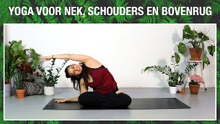 Yoga voor nek schouders en bovenrug  Yoga met Milou [upl. by Idnak326]