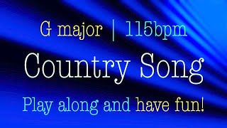 Country Song in G major country backing track for Guitar 115bpm Play along and enjoy [upl. by Eriuqs]