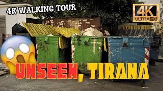 Unseen Tirana Inside the Citys Grittiest Corners  4k WALKING TOUR [upl. by Coit]