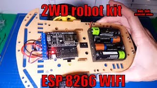 Машинка робот набор 2WD kit ESP8266 обзор комплекта [upl. by Adriane]