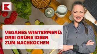 Perfekt für Deinen Veganuary Verenas veganes 3GängeSpinatMenü [upl. by Neirb]