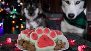 Holiday Peppermint Ice Cream For Dogs DIY Dog Treats [upl. by Matheny]