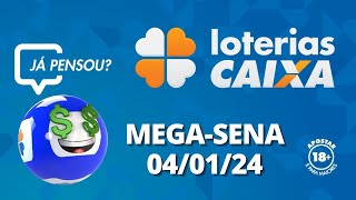 Resultado da MegaSena  Concurso nº 2671  04012024 [upl. by Bonn]