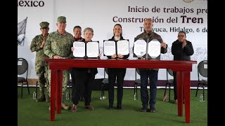 Inicio de trabajos preliminares  Tren México  Pachuca desde Tizayuca Hidalgo [upl. by Eliott784]