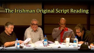 Scorsese De Niro Pacino amp Pesci original script read for The Irishman [upl. by Nelyak]