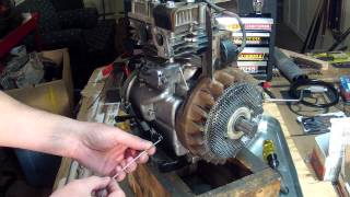 Briggs and Stratton 5HP  Carburetor Linkage Setup  130212 [upl. by Nylsaj]