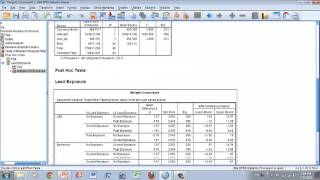 Lesson 10 3 ANOVA in SPSS Bonferroni correctio [upl. by Persse228]