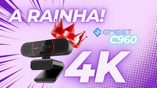 Webcam Emeet C960 4K  A Rainha Custo Benefício 4K [upl. by Arihat]