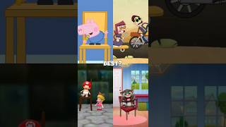 Chair fail 🤣🤣🤣 animation memes funny mario talkingtom short peppapig shorts [upl. by Euqinorev68]