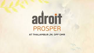 Adroit Prosper  2 BHK Flats For Sale In Thalambur [upl. by Westland]