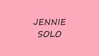 Jennie  SOLO  Karaoke [upl. by Aciram]