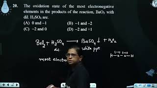 The oxidation state of the most electronegative elements in the products of the reaction B [upl. by Cullen]