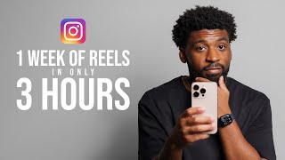 Creating 1 Week Of Instagram Reels in ONLY 3 Hours My Breakdown  Tips [upl. by Silrak]