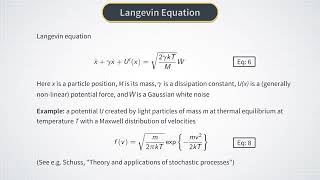 Week 33  Diffusion in a Potential The Langevin Equation [upl. by Anairt494]