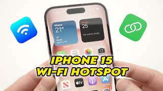 iPhone 15 Pro  Plus How To Set Up Personal Hotspot [upl. by Kipton]