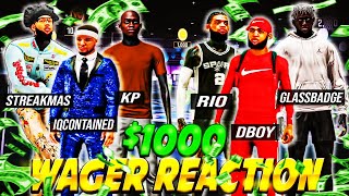 Dboy Wagered IQContained amp KP For 1000 On NBA2K22 And You Wont Believe What Happened😱 [upl. by Annaohj]