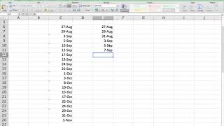 How to calculate repeating dates in Excel TuesdayThursday MWF etc [upl. by Nylikcaj]