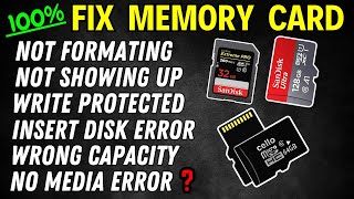 SD Card Corruption FIXED in MINUTES How To Fix SD Card Not Showing Up  SD Card Format Problem [upl. by Names]