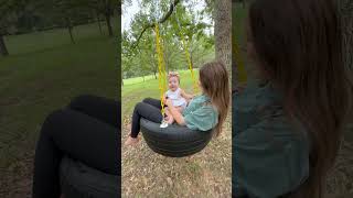 Making my DAUGHTER a tire swing🥹 taylorandsoph family goals cute couple swing dad girldad [upl. by Alinoel]