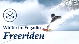 Winter im Engadin  Freeride Eldorado Corvatsch [upl. by Renfred]