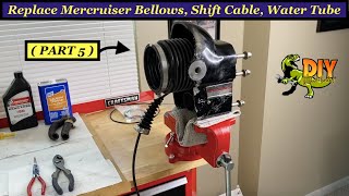 Replace Mercruiser alpha one gen 12 outdrive Bellows  PART 5 [upl. by Nannoc]