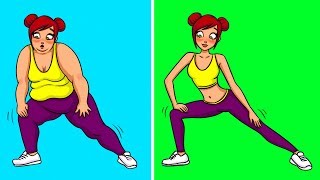 12 Stretches You Can Do at Home to Burn Fat [upl. by Janel]