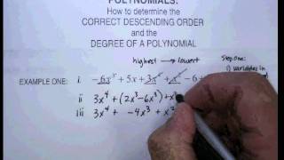 Polynomials Correct Descending Order and Degreeavi [upl. by Aniela463]