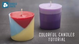 Make DIY Layered Candles with Crayons [upl. by Law]