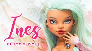 ✨ Ines Enchantix ✨ • Winx Club OC • Magical Girl Collab • Monster High OOAK Custom Doll Tutorial [upl. by Wade]