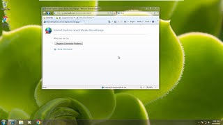 Fix Internet Explorer cannot display the page  Internet Explorer  Windows 7 [upl. by Livvyy]