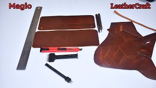 Handmade NY1 Leather Wallet with Two Pattern Hand Cut and Crafted Excellence leathergoods [upl. by Alexandr]