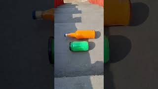 Orange vs Green glass bottles breaking  Crushing Crunchy amp soft things shorts asmr satisfying [upl. by Val]