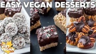 3 Easy Vegan Desserts for the Holidays [upl. by Letsyrc]