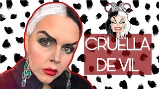 CRUELLA DE VIL 👠  Maquilhagem Artística [upl. by Aitnauq]