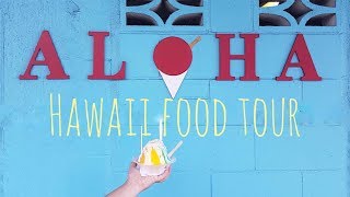 HAWAII ULTIMATE OAHU FOOD TOUR  BEST FOOD SPOTS [upl. by Quirk]