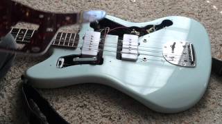 DIY how to replace the pickguard on an electric guitar  Fender Squier Jazzmaster [upl. by Kaazi56]