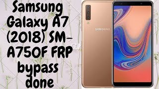 Samsung Galaxy A7 2018 SMA750F frp bypass easy method with HushSMS [upl. by Nauj871]