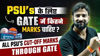 GATE Score For PSUs  PSU CutOff Marks Through GATE [upl. by Adnilim]