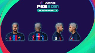 Ronald Araújo Face Compatível com todos Patchs  Pes2021 [upl. by Nerrol]