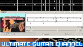 Guitar Solo Tab Farmville Theme Song Popular Facebook Game Farmville [upl. by Akiwak]