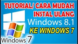 Ini diaCara Instal Ulang Laptop Toshiba Satelit L 50 A B dari windows 81 ke 7 [upl. by Elleb850]