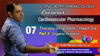 Cardiovascular Pharmacology Ar  07  Ischemic heart dis  Organic nitrates [upl. by Cuthburt]